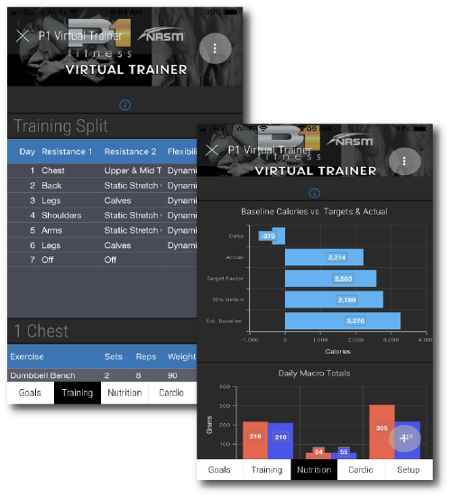 Engineered Fitness mobile training application