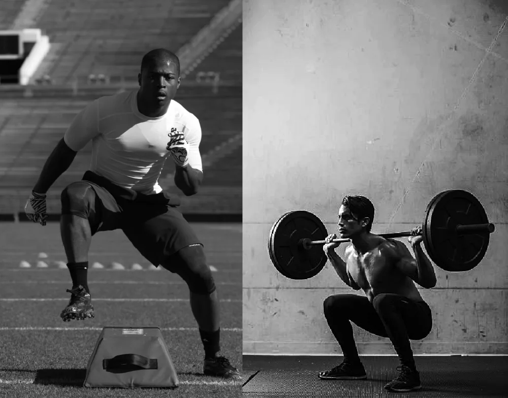Former football player returning to athletic performance